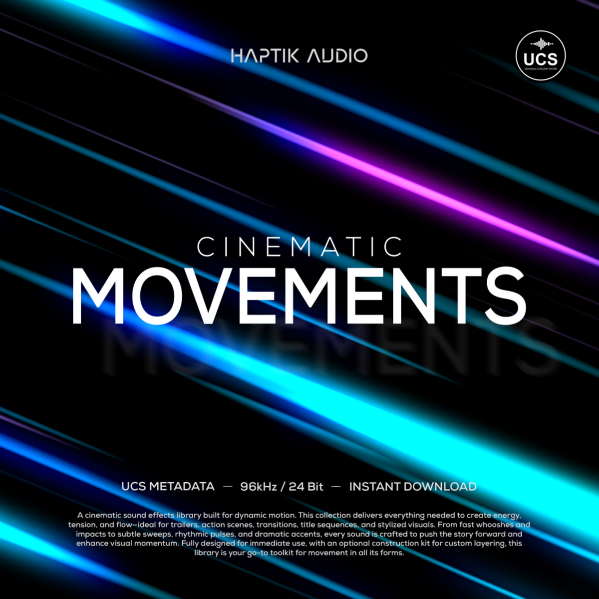 Haptik Audio – Cinematic Movements SFX Library